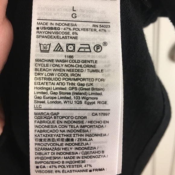 Gap Black and charcoal baseball style dress - Picture 7 of 7